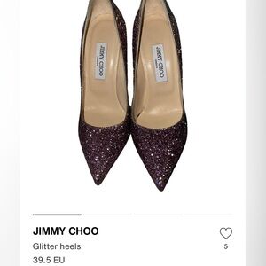 Jimmy Choo Sparkling Glitter Heels